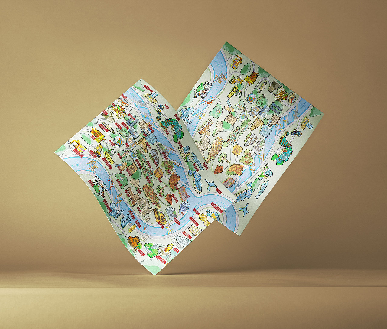 插画丨重庆手绘地图