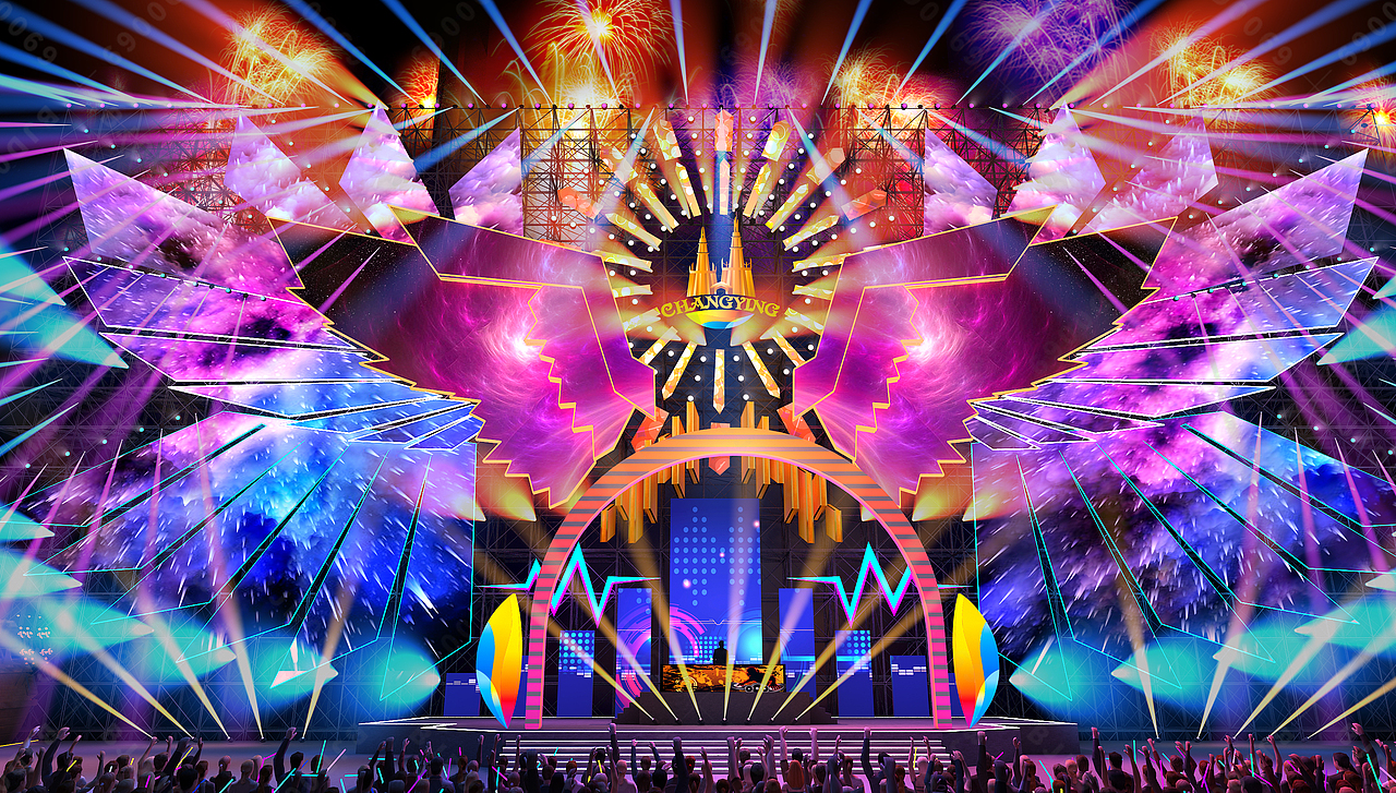 音乐节舞台设计,音乐节舞美设计,音乐节场地设计