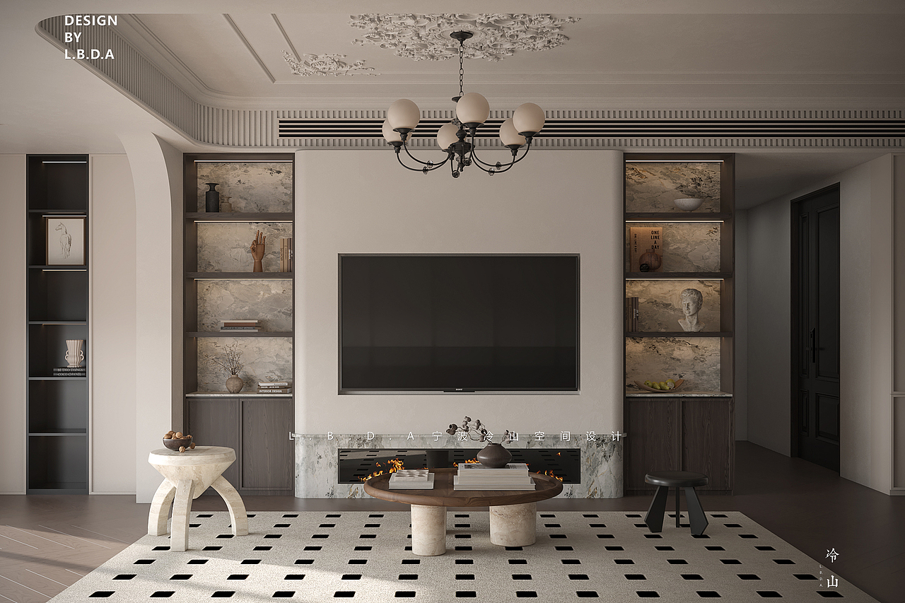 建发嫚云丨150㎡中古法式（图ZMzg1NTUyNjky） - 家装设计 - 站酷设计师LBDA冷山丨严栋原创素材 - 站酷ZCOOL