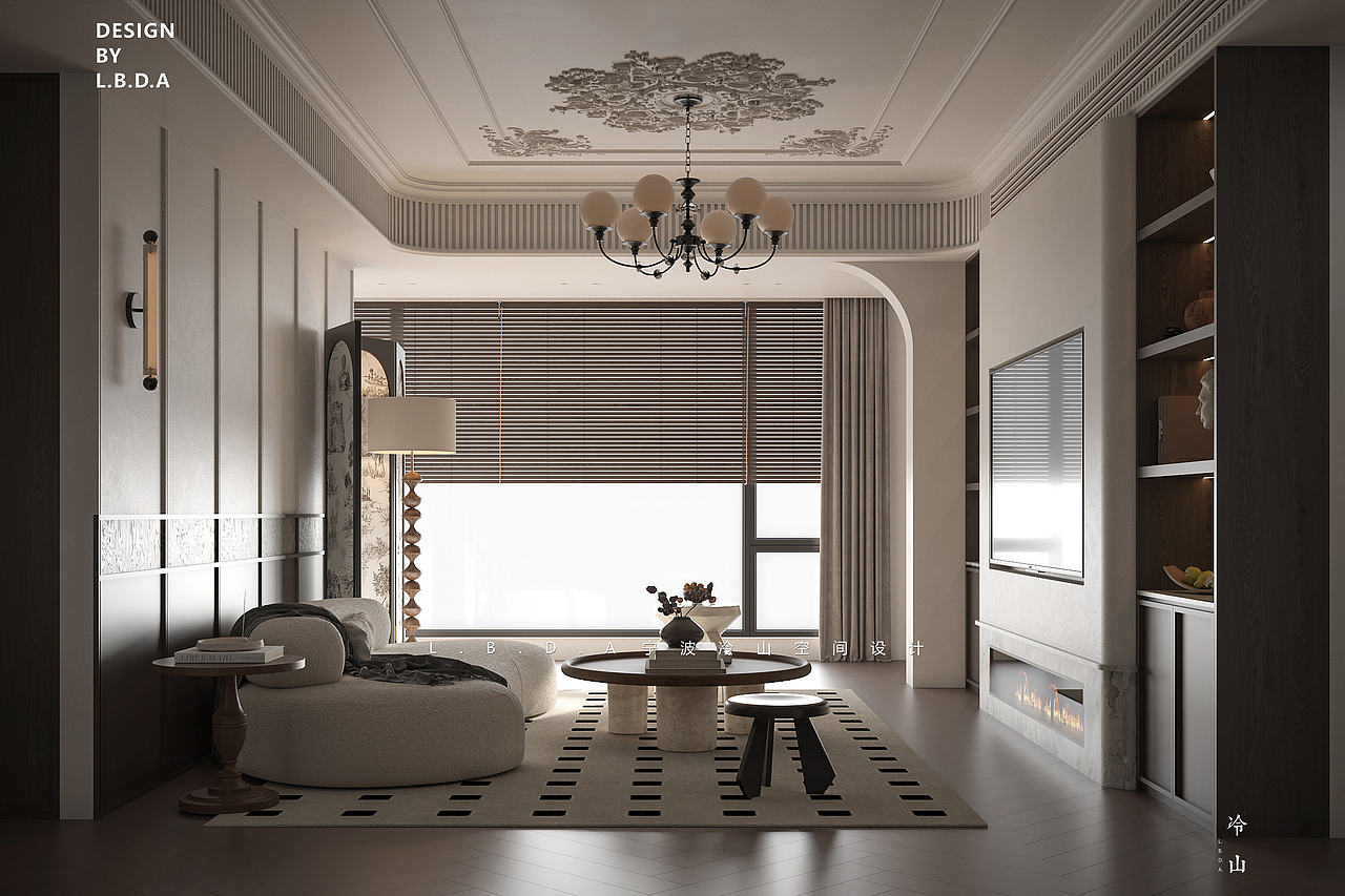 建发嫚云丨150㎡中古法式（图ZMzg1NTUyNjk2） - 家装设计 - 站酷设计师LBDA冷山丨严栋原创素材 - 站酷ZCOOL