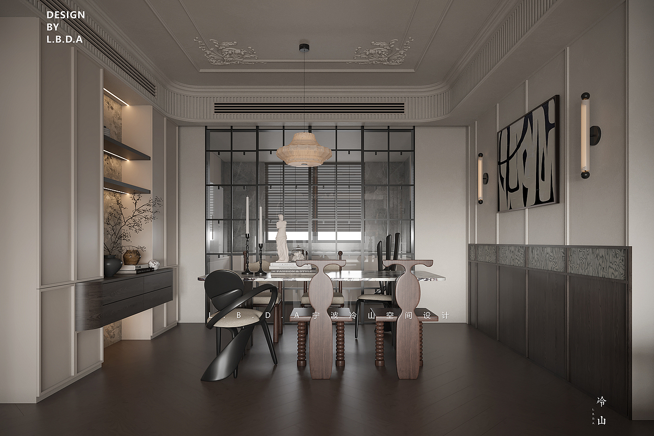 建发嫚云丨150㎡中古法式（图ZMzg1NTUyNzAw） - 家装设计 - 站酷设计师LBDA冷山丨严栋原创素材 - 站酷ZCOOL