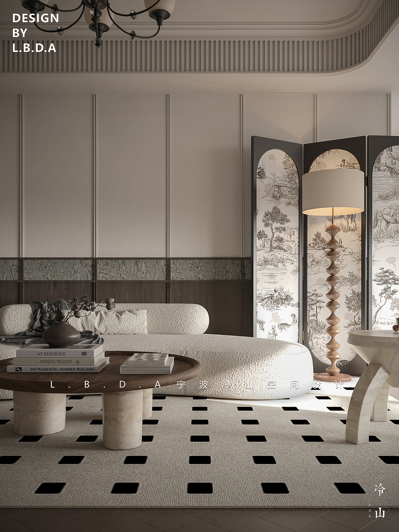 建发嫚云丨150㎡中古法式（图ZMzg1NTUyNzIw） - 家装设计 - 站酷设计师LBDA冷山丨严栋原创素材 - 站酷ZCOOL