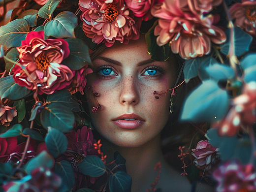 花種美女（個(gè)人主頁(yè)-ZNzEzOTI2NDA=） - 藝術(shù)插畫 - 站酷設(shè)計(jì)師沈南峻原創(chuàng)素材 - 站酷ZCOOL