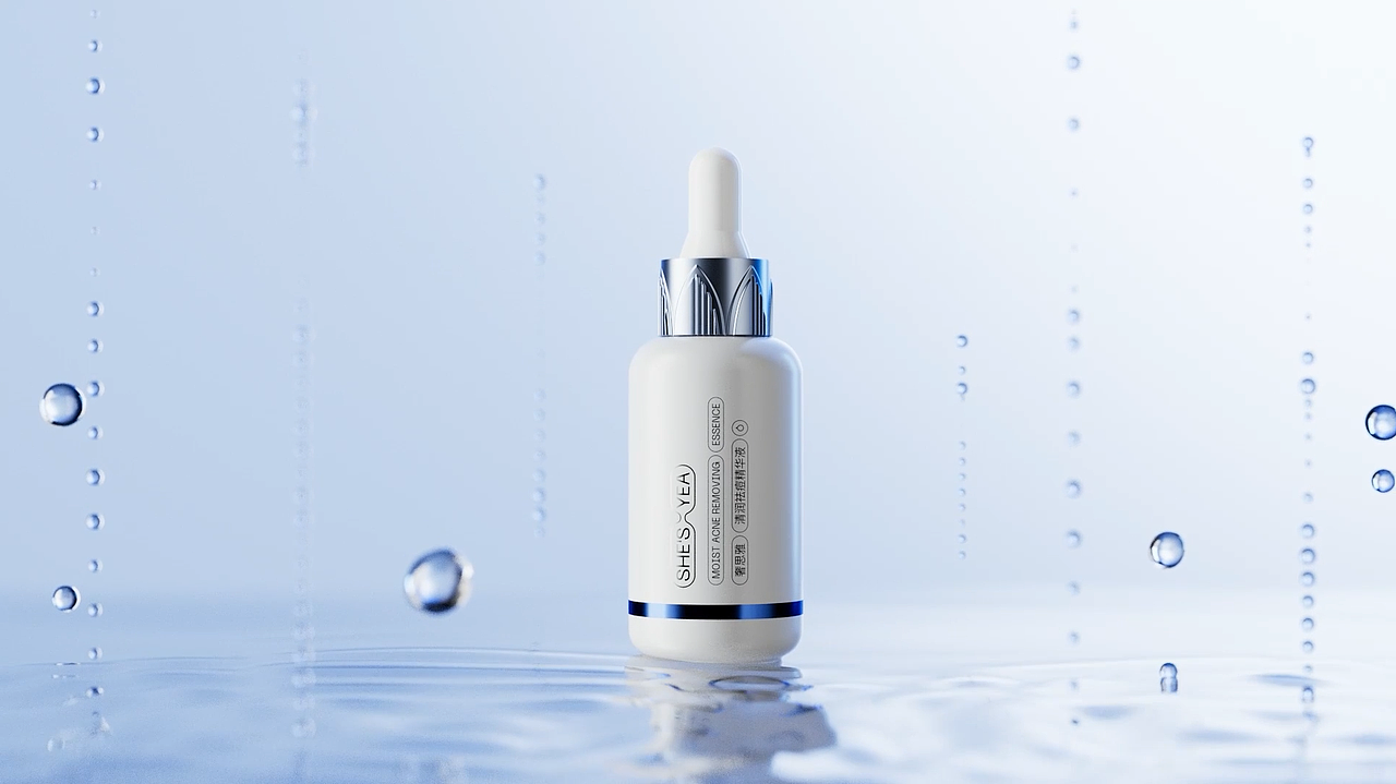 A.mao | 清润祛痘精华液产品动画 | 全流程制作（图ZMzg1NTU2NjI4） - 动画/影视 - 站酷设计师TENCENTS原创素材 - 站酷ZCOOL