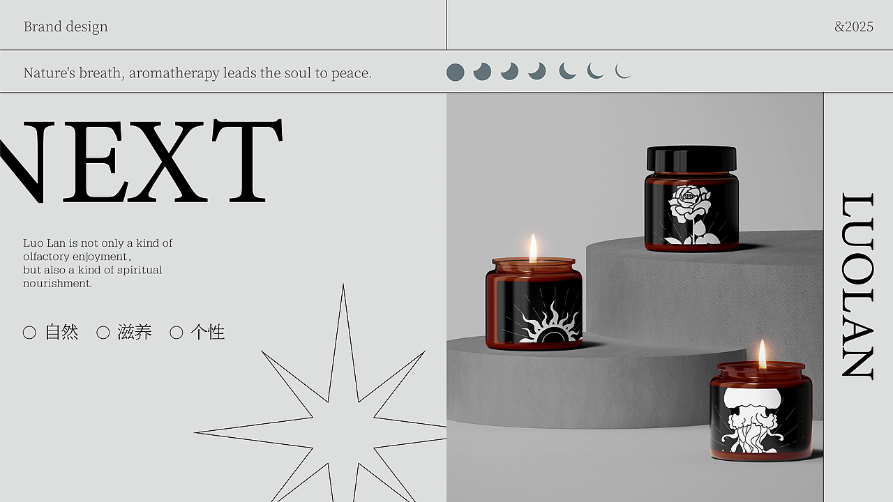 洛岚丨风格插画香薰品牌设计