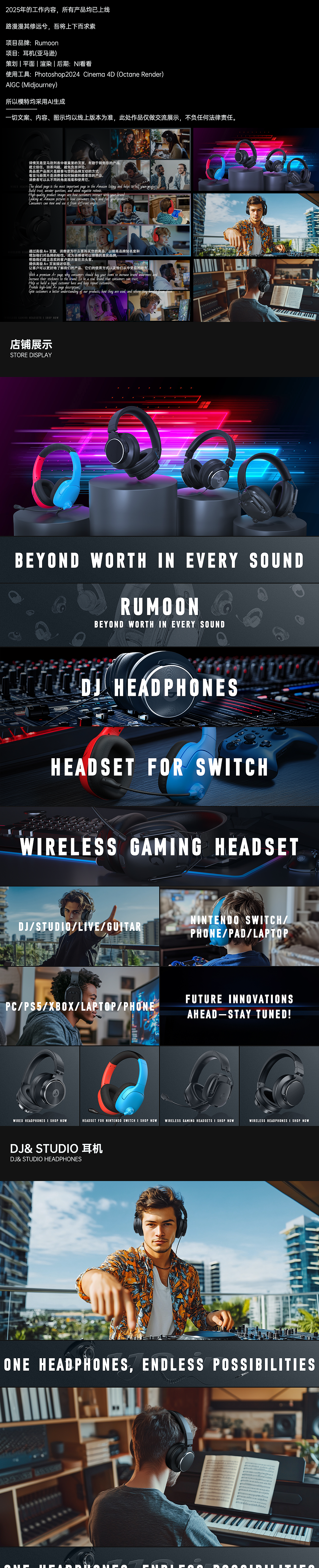 Amazon亚马逊设计 | Rumoon 游戏耳机