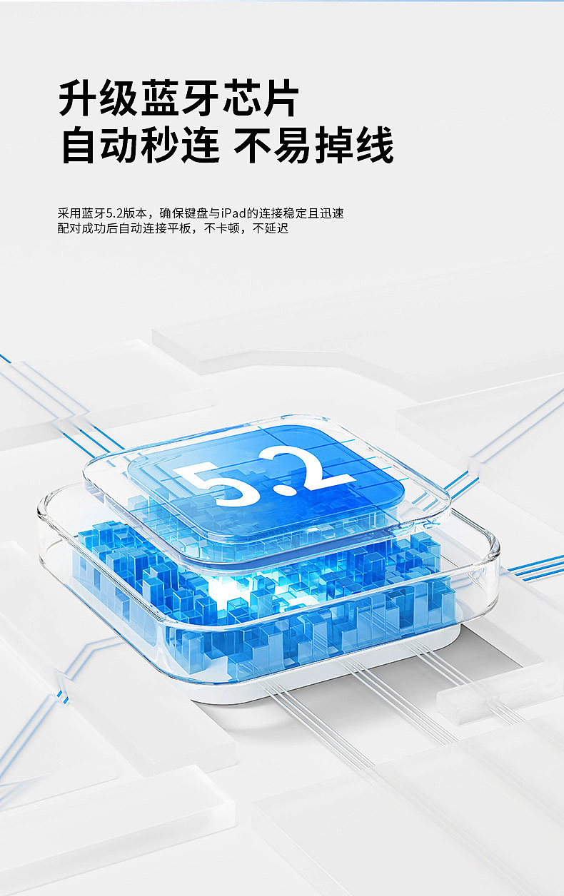 ipad双向分体式蓝牙键盘套详情