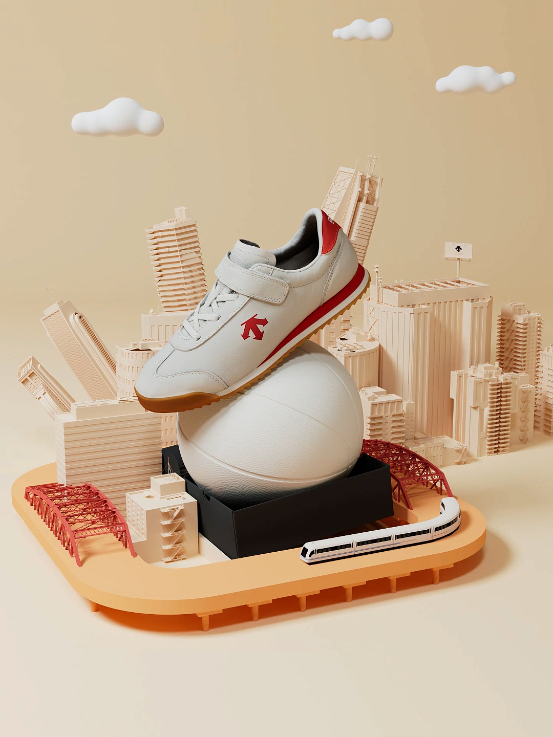 【CG动画】儿童运动休闲鞋