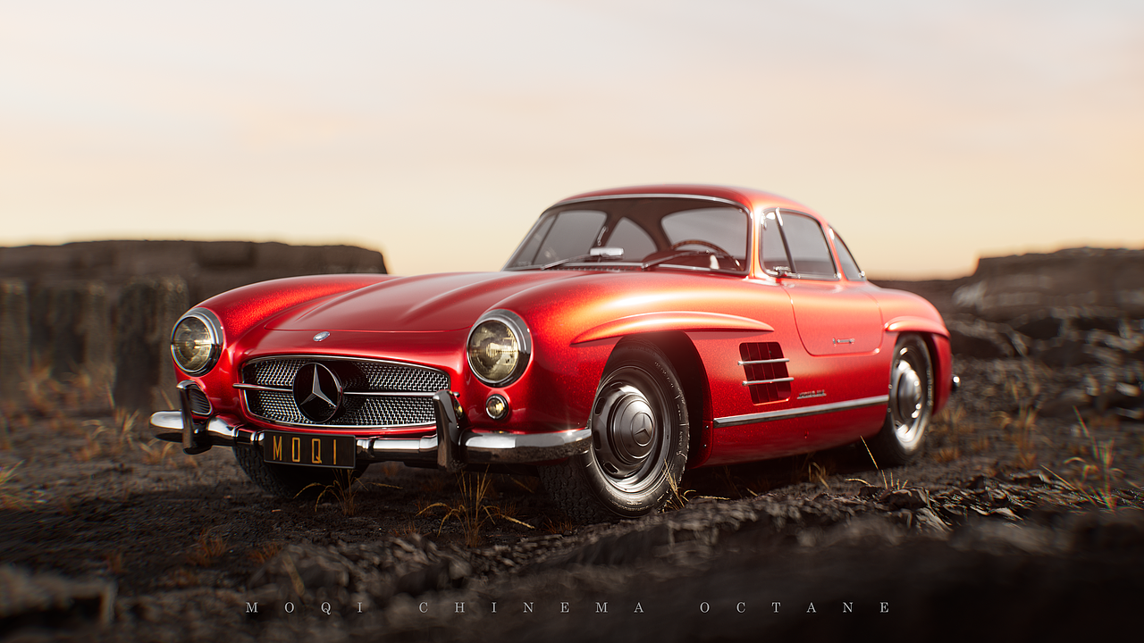 【汽车渲染】Mercedes 300SL（图ZMzg1NTk1NjYw） - 机械/交通 - 站酷设计师墨奇MOQI原创素材 - 站酷ZCOOL