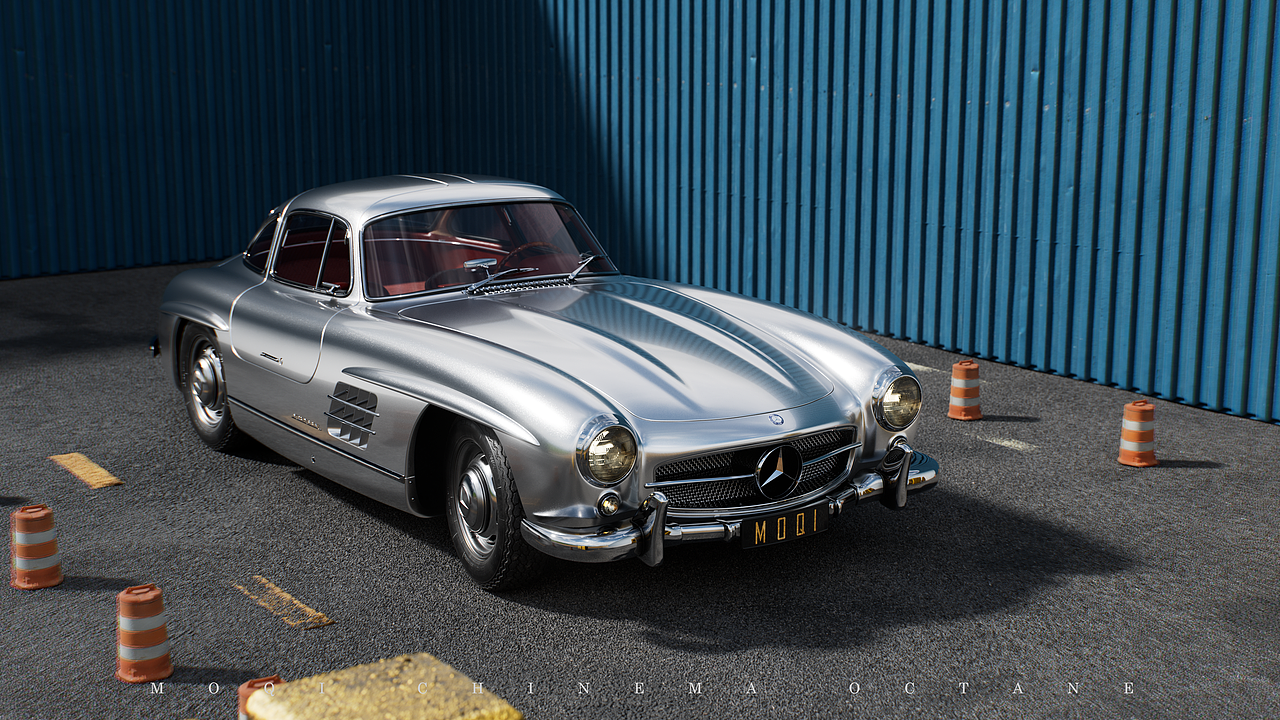 【汽车渲染】Mercedes 300SL（图ZMzg1NTk1Njcy） - 机械/交通 - 站酷设计师墨奇MOQI原创素材 - 站酷ZCOOL