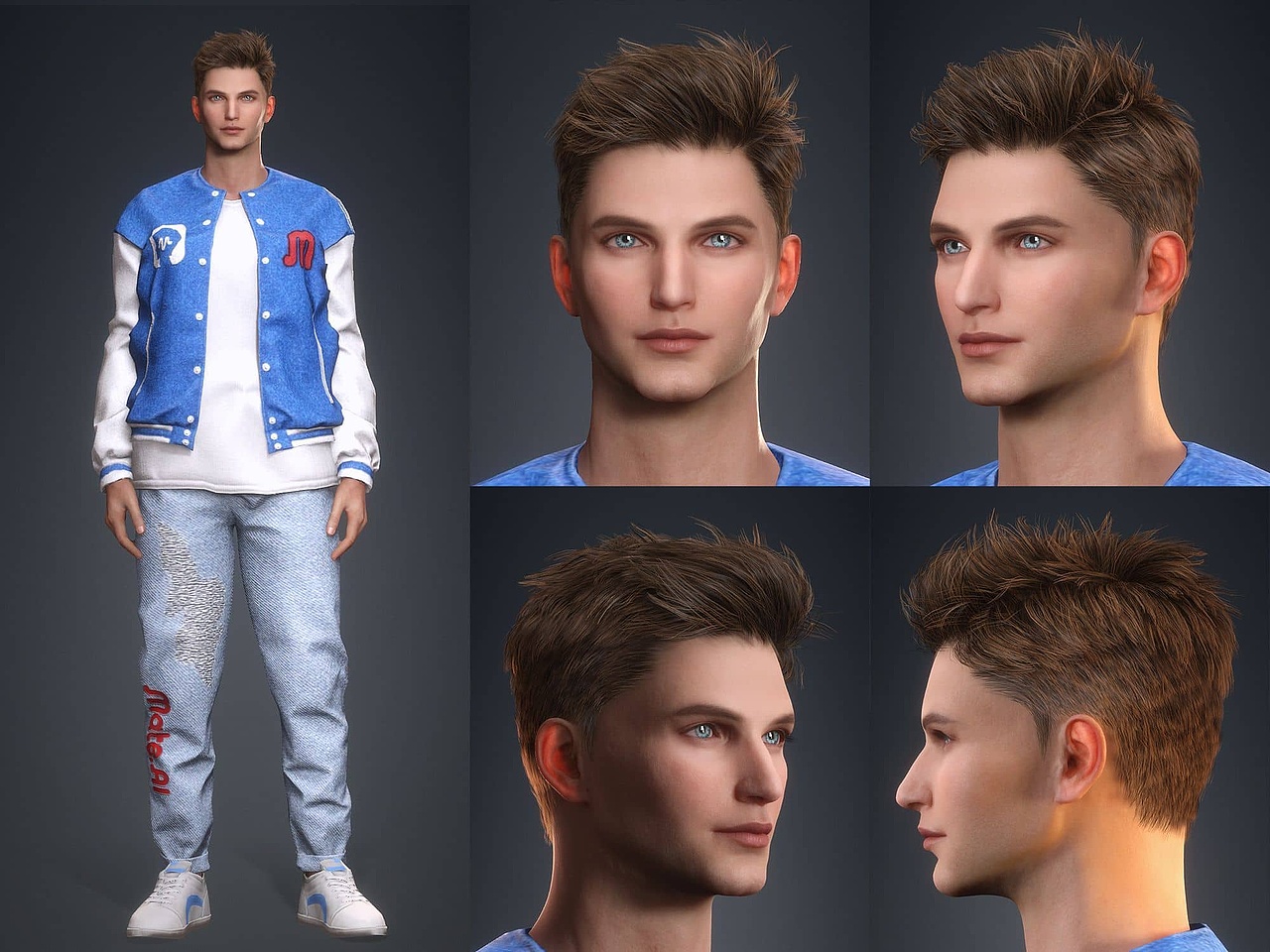 虚拟人物产品3D模型设计及相关传播内容