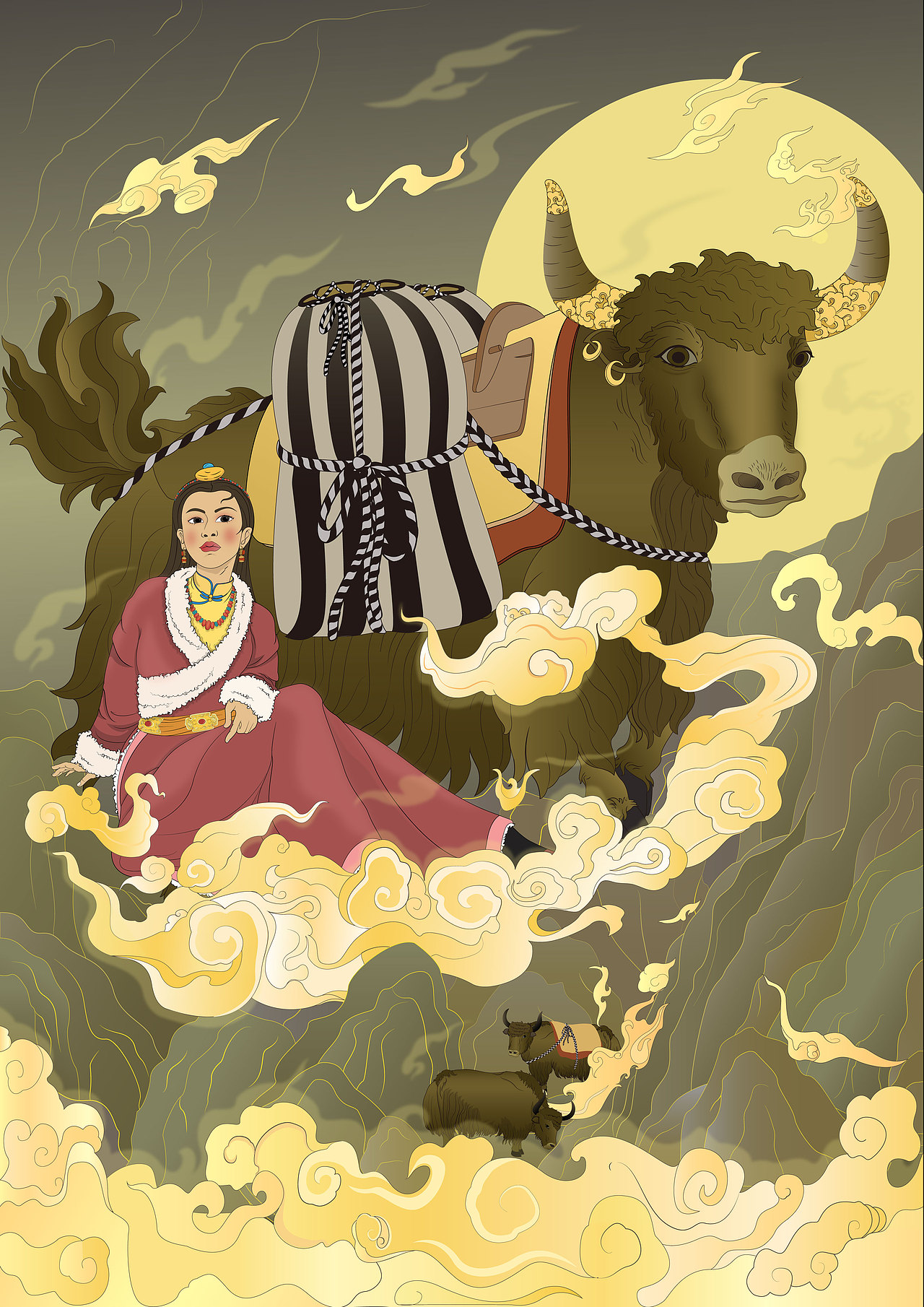 牦牛（图ZMzg1NjA4NTgw） - 创作习作 - 站酷设计师囊萨原创素材 - 站酷ZCOOL