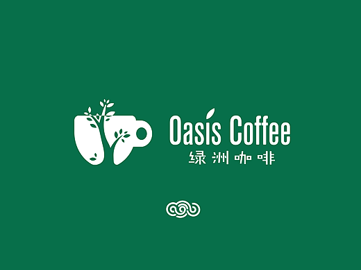 绿洲咖啡logo设计