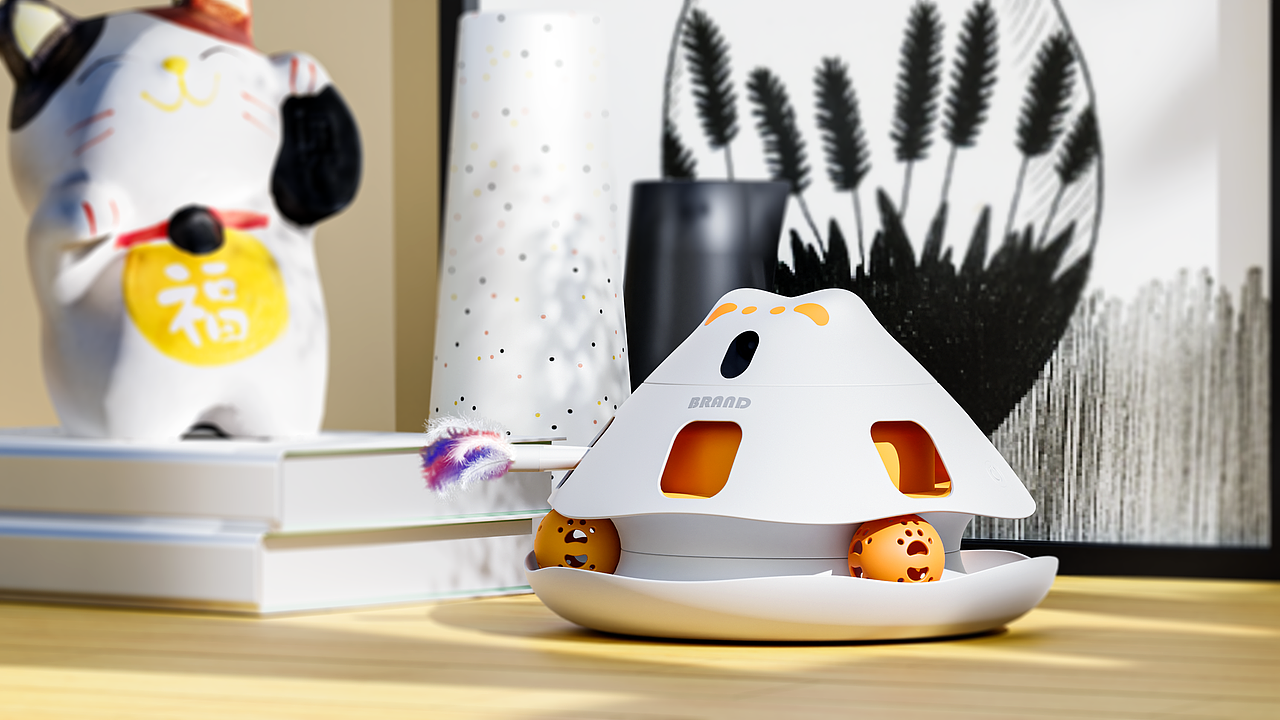 宠物用品设计公司原创案例分享 四合一宠物电动玩具（图ZMzg1NjM0Mzky） - 生活用品 - 站酷设计师奇点设计spooooo原创素材 - 站酷ZCOOL