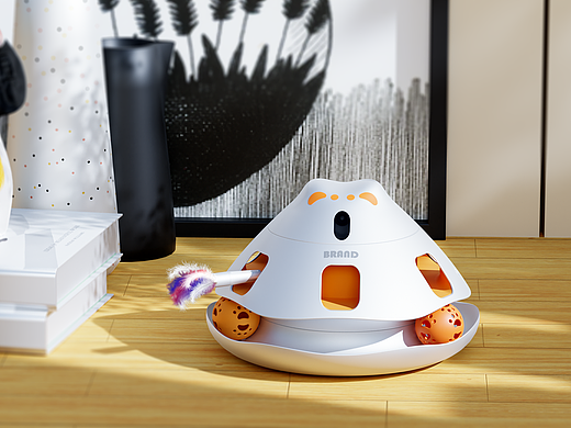 宠物用品设计公司原创案例分享 四合一宠物电动玩具