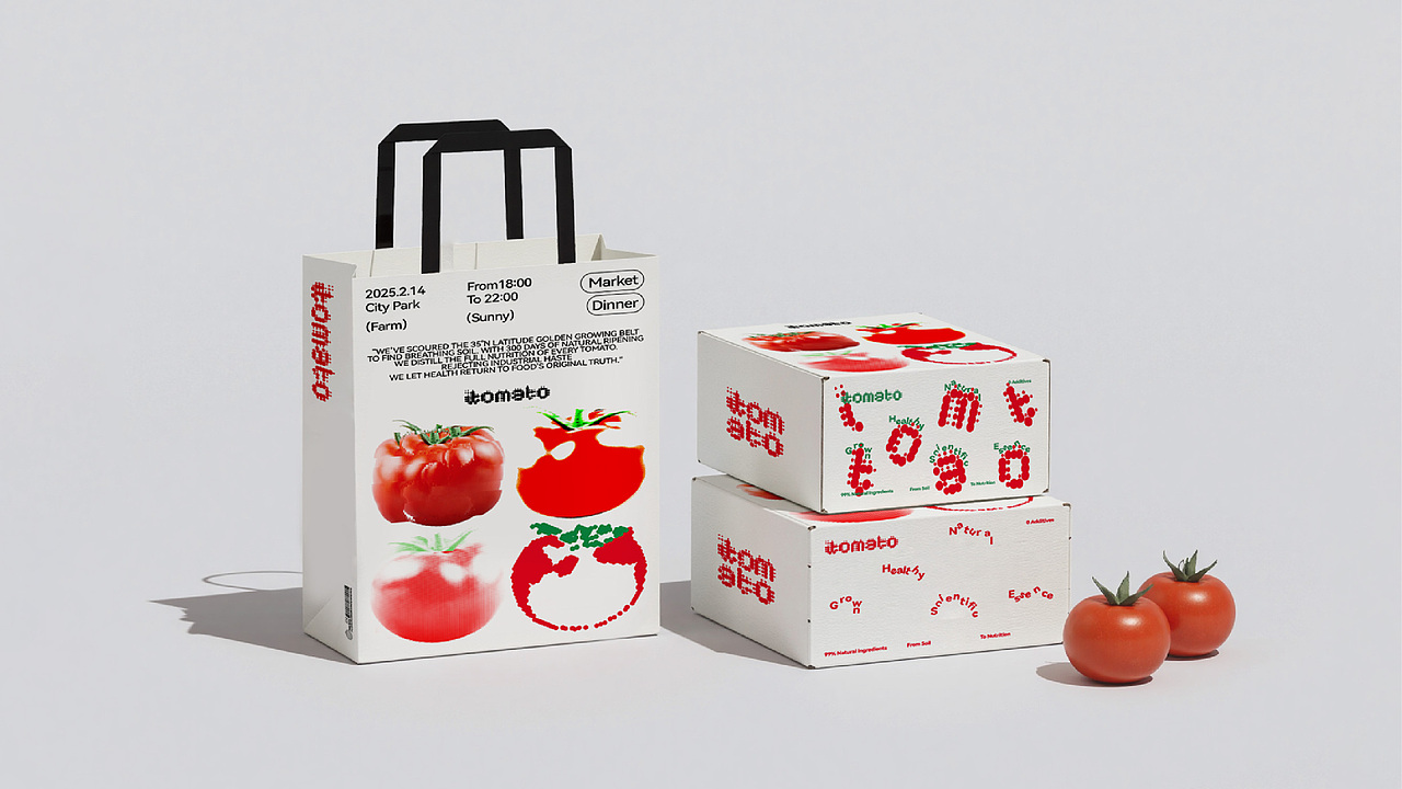 iTOMATO番茄集市｜LOGO/包装/品牌设计（图ZMzg1NjM4NzQw） - 品牌 - 站酷设计师王正经Ciel_原创素材 - 站酷ZCOOL