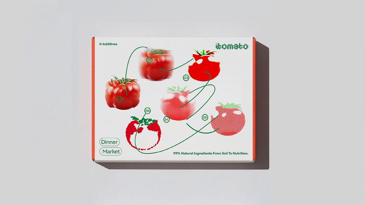 iTOMATO番茄集市｜LOGO/包装/品牌设计（图ZMzg1NjM4NzU2） - 品牌 - 站酷设计师王正经Ciel_原创素材 - 站酷ZCOOL