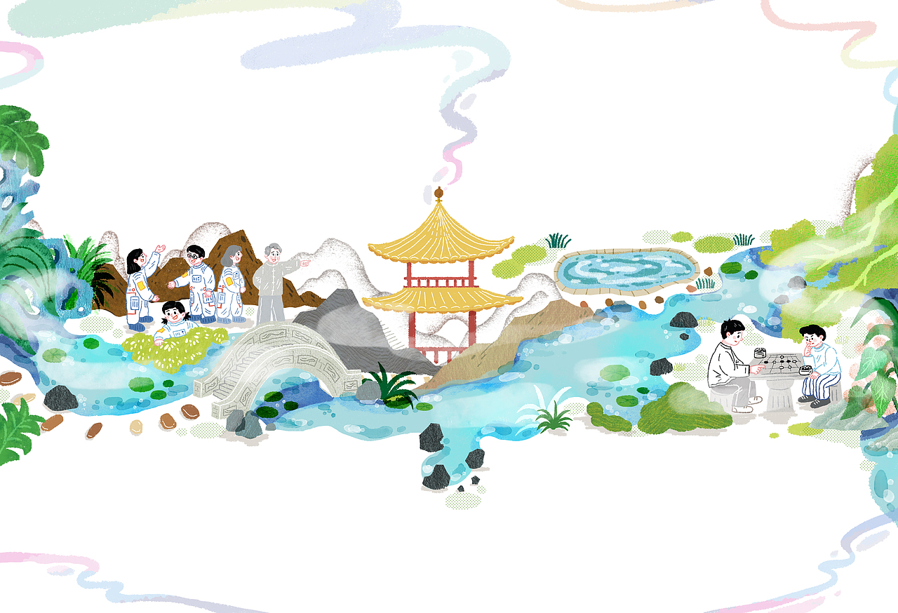 七彩语文连载插画（图ZMzg1NjQxODUy） - 儿童插画 - 站酷设计师乔乔插画原创素材 - 站酷ZCOOL