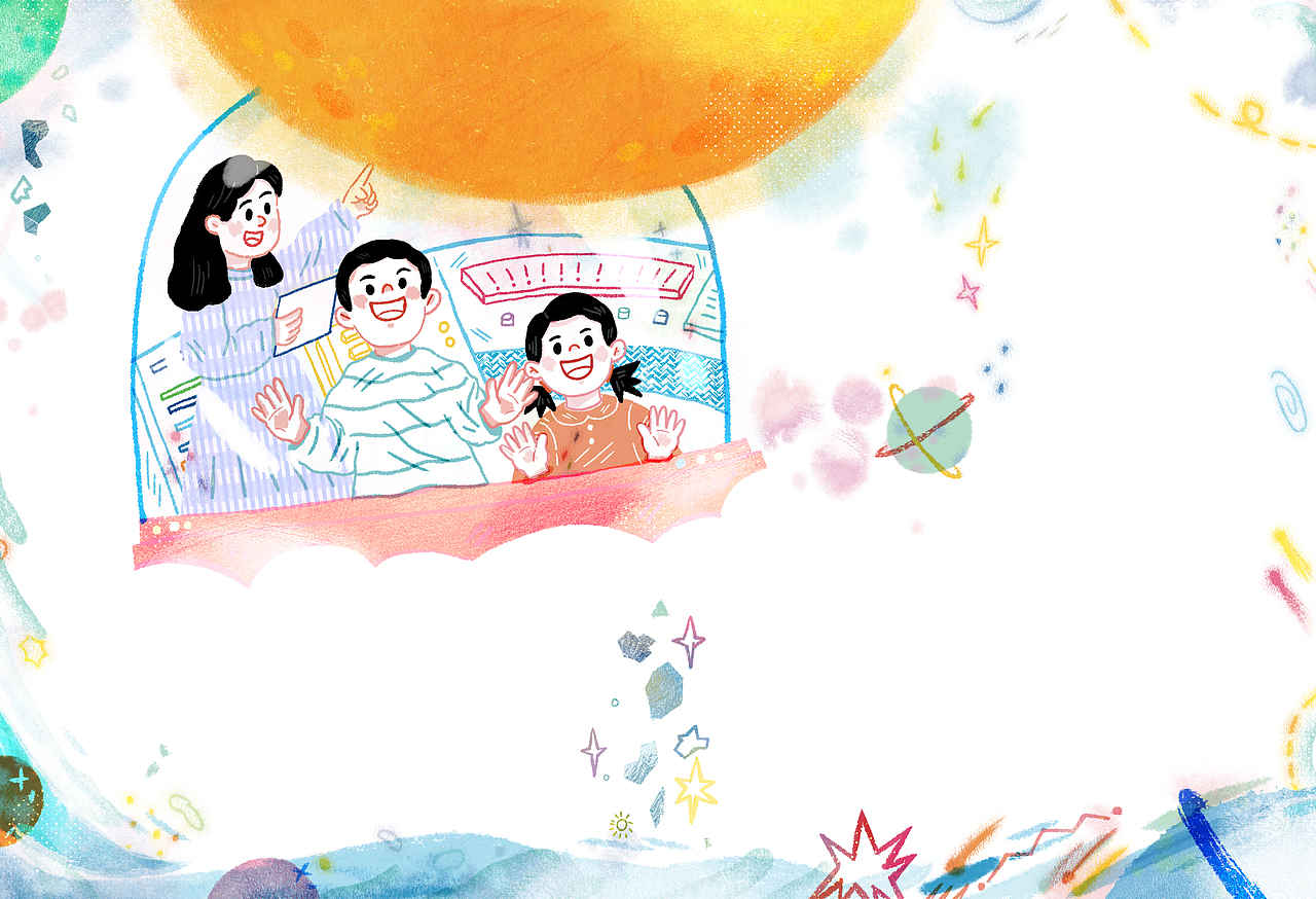 七彩语文连载插画（图ZMzg1NjQxODI4） - 儿童插画 - 站酷设计师乔乔插画原创素材 - 站酷ZCOOL