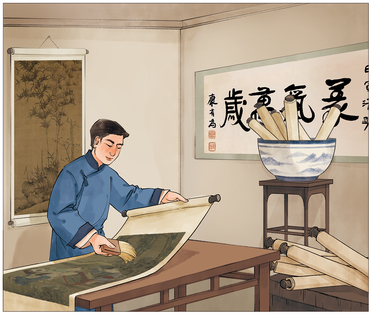 国风系列插图-非遗里的中国文化（图ZMzg1NjU0MTY4） - 商业插画 - 站酷设计师不过周一原创素材 - 站酷ZCOOL