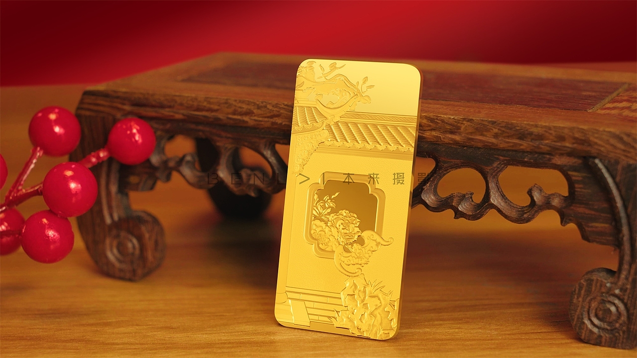 金条产品摄影 金条场景图摄影