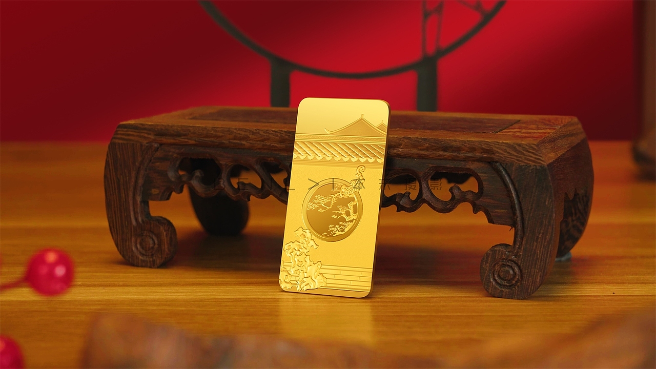 金条产品摄影 金条场景图摄影