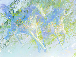 梦幻风插画
