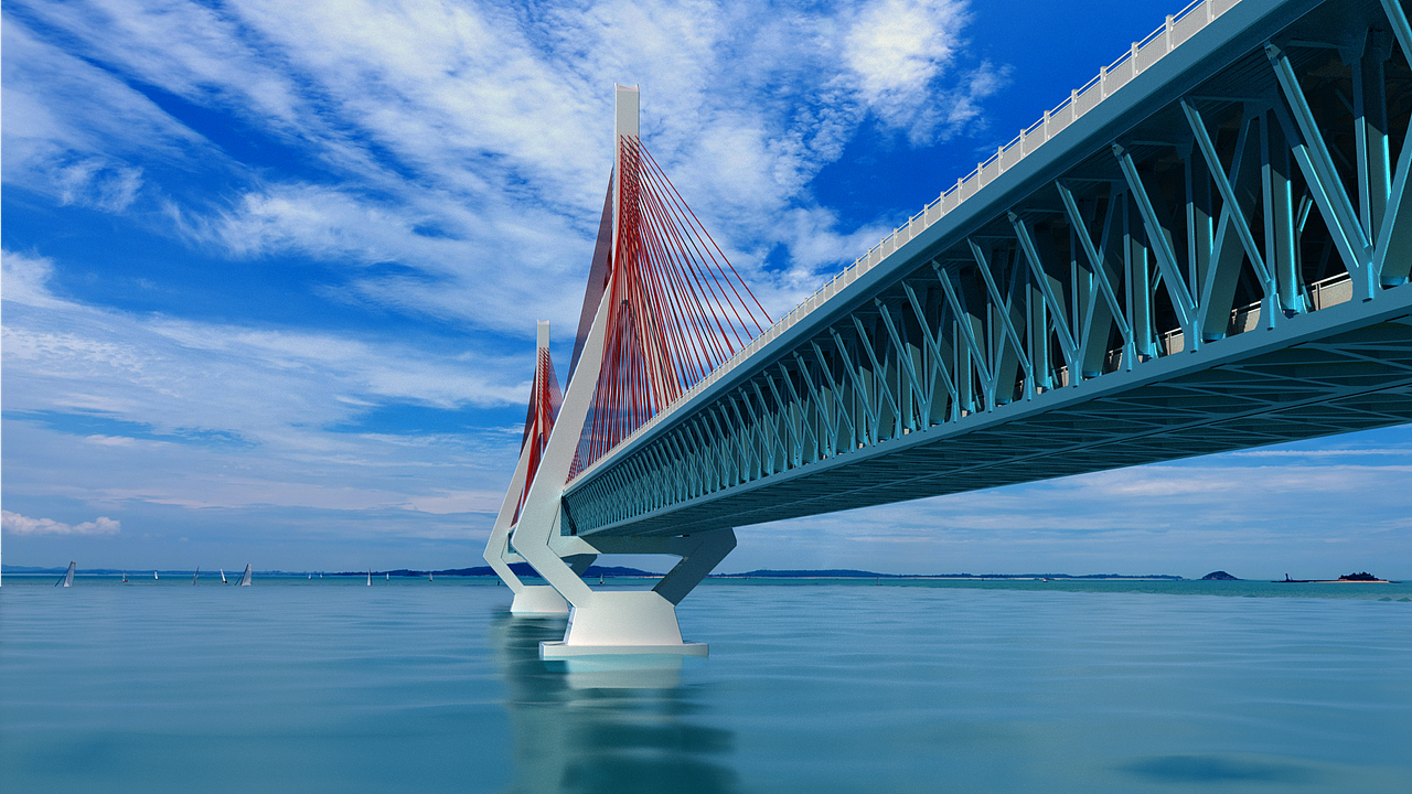 山东济南黄河公路大桥（图ZMzg1NzE4NTU2） - 建筑/空间 - 站酷设计师钟馗studio原创素材 - 站酷ZCOOL