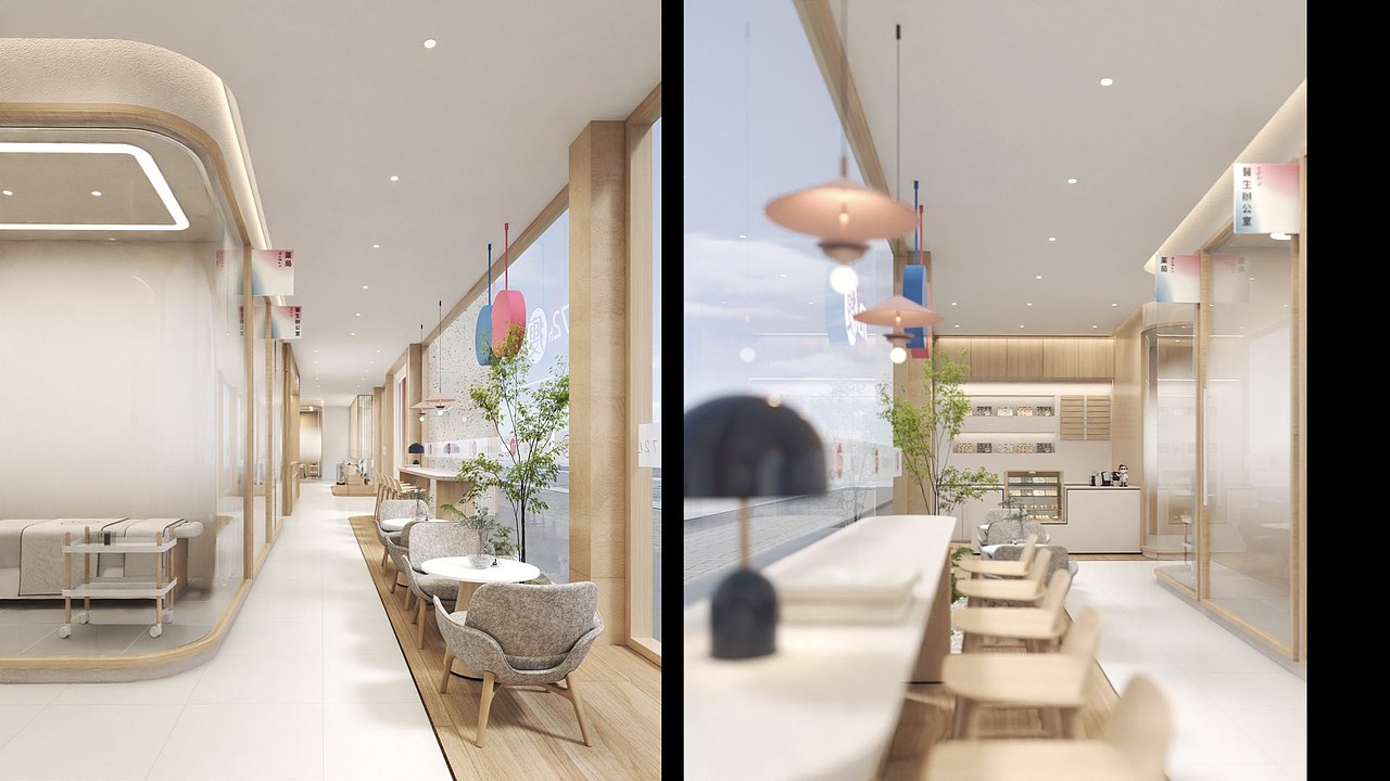 北京次世代瘦身轻体塑形健康保健品牌体验店设计公司（图ZMzg1NzI2MTcy） - 商业空间设计 - 站酷设计师上海班德设计策划原创素材 - 站酷ZCOOL