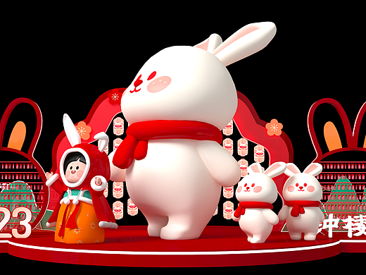 钟楼街新年美陈方案