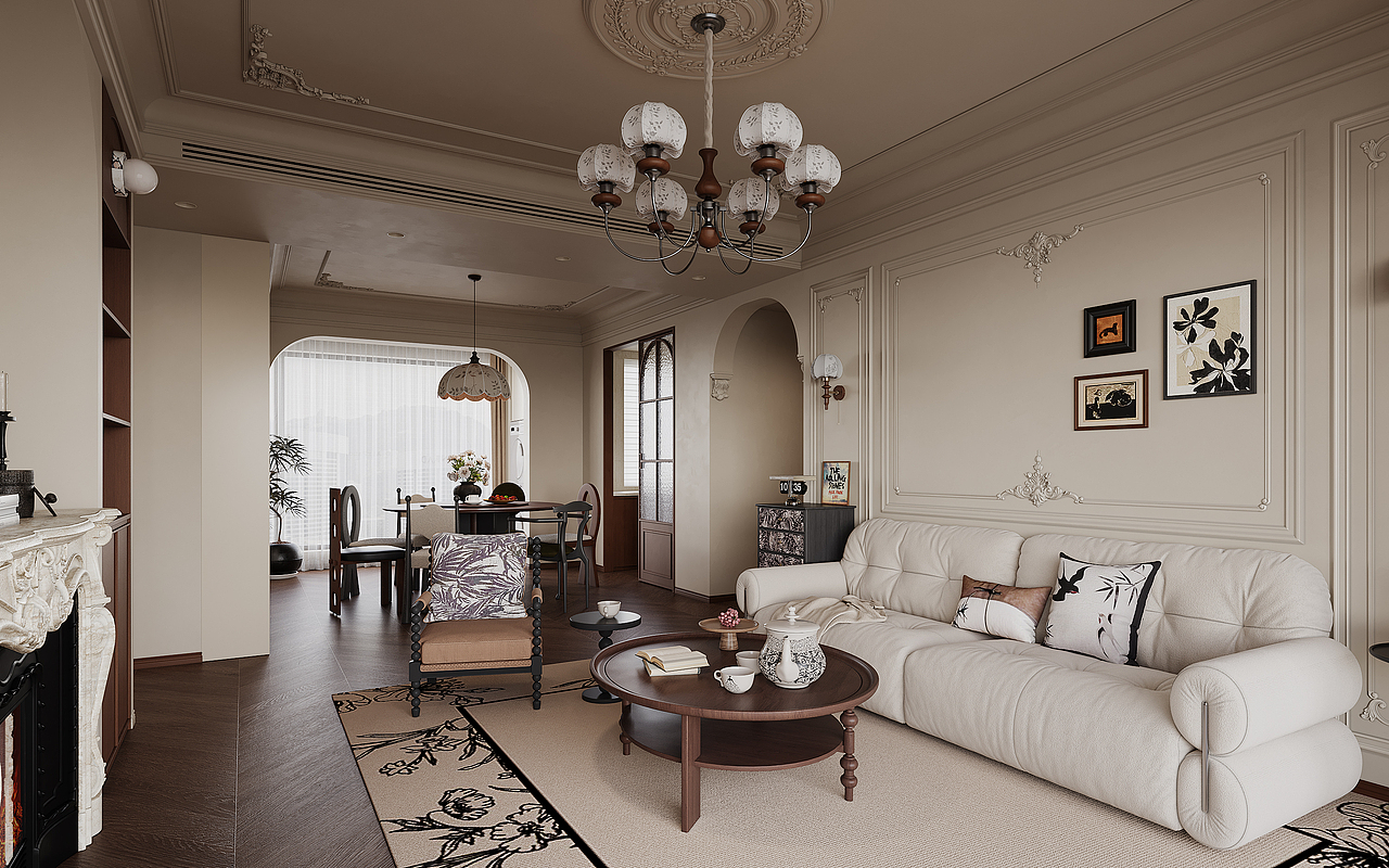 近期渲染｜法式中古