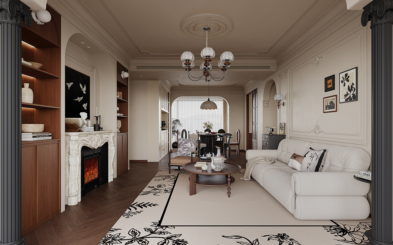 近期渲染｜法式中古