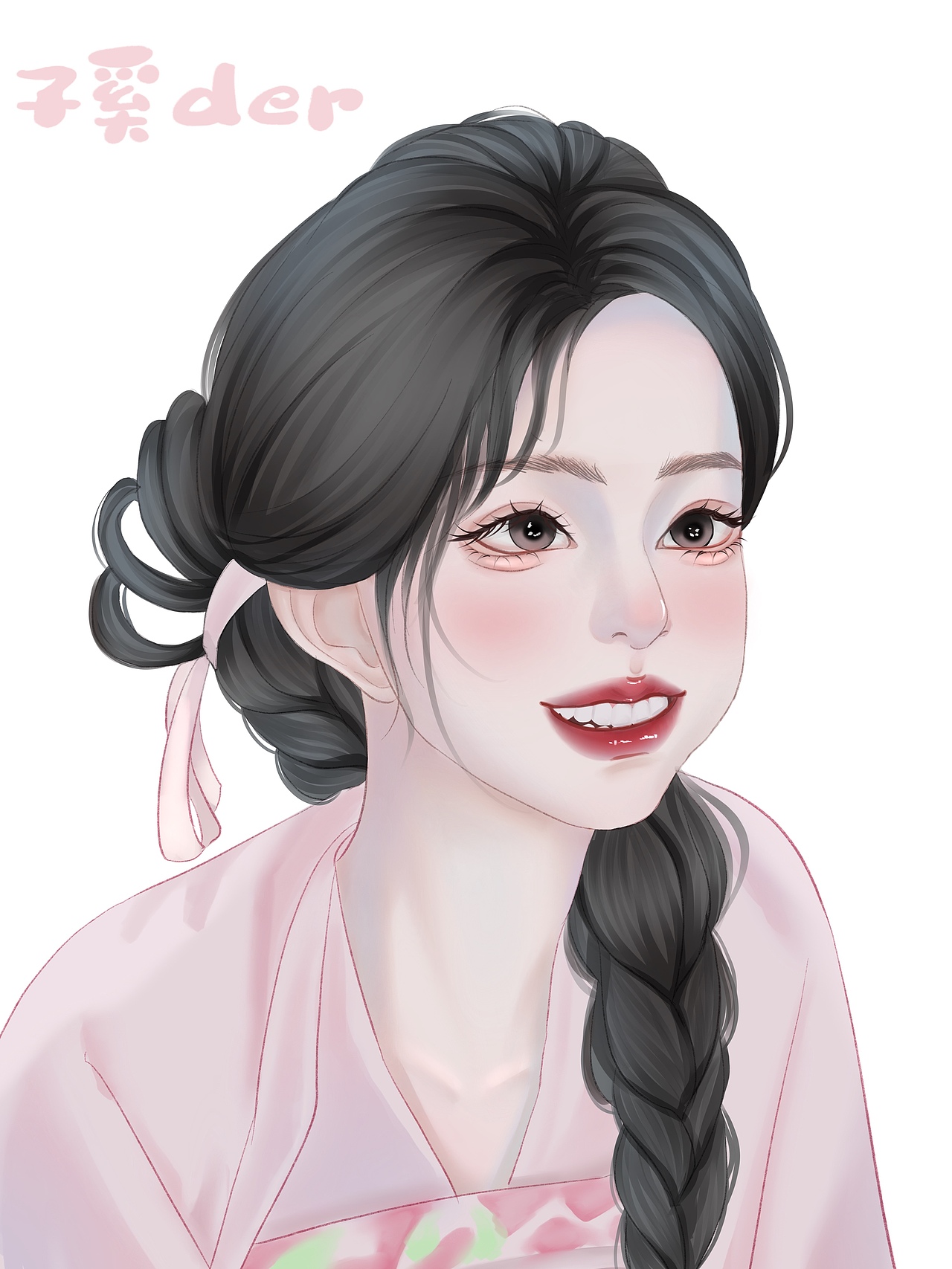 人像插画（图ZMzg1NzQwNTgw） - 创作习作 - 站酷设计师子奚der原创素材 - 站酷ZCOOL