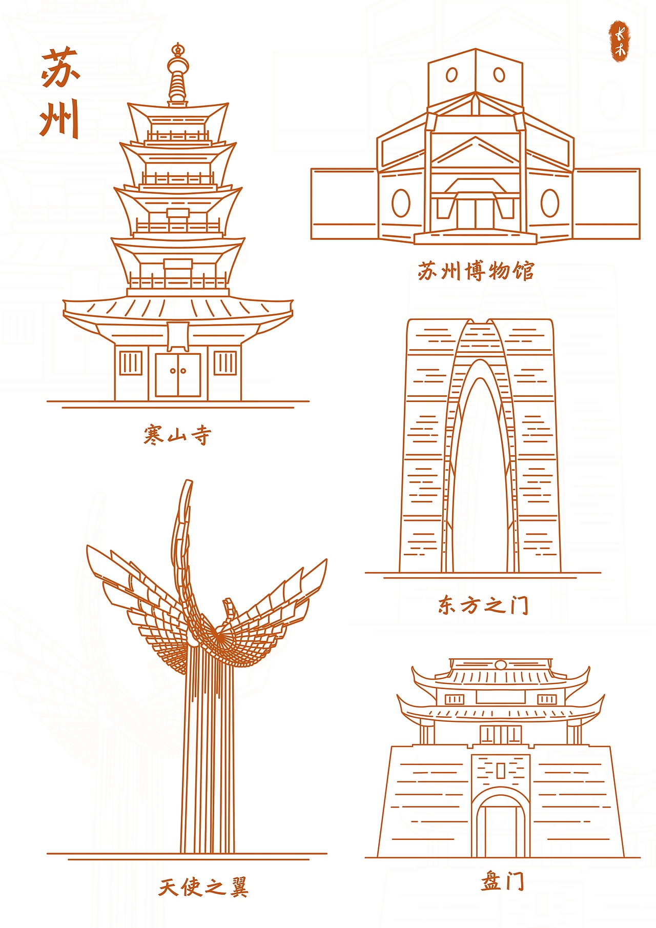 城市地标性建筑第一弹（图ZMzg1NzU4NjMy） - 商业插画 - 站酷设计师GraceUX原创素材 - 站酷ZCOOL