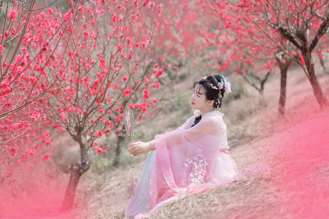 水濂山桃花🌸春日浪漫必打卡（图ZMzg1NzYwNjIw） - 人像摄影 - 站酷设计师许润原创素材 - 站酷ZCOOL