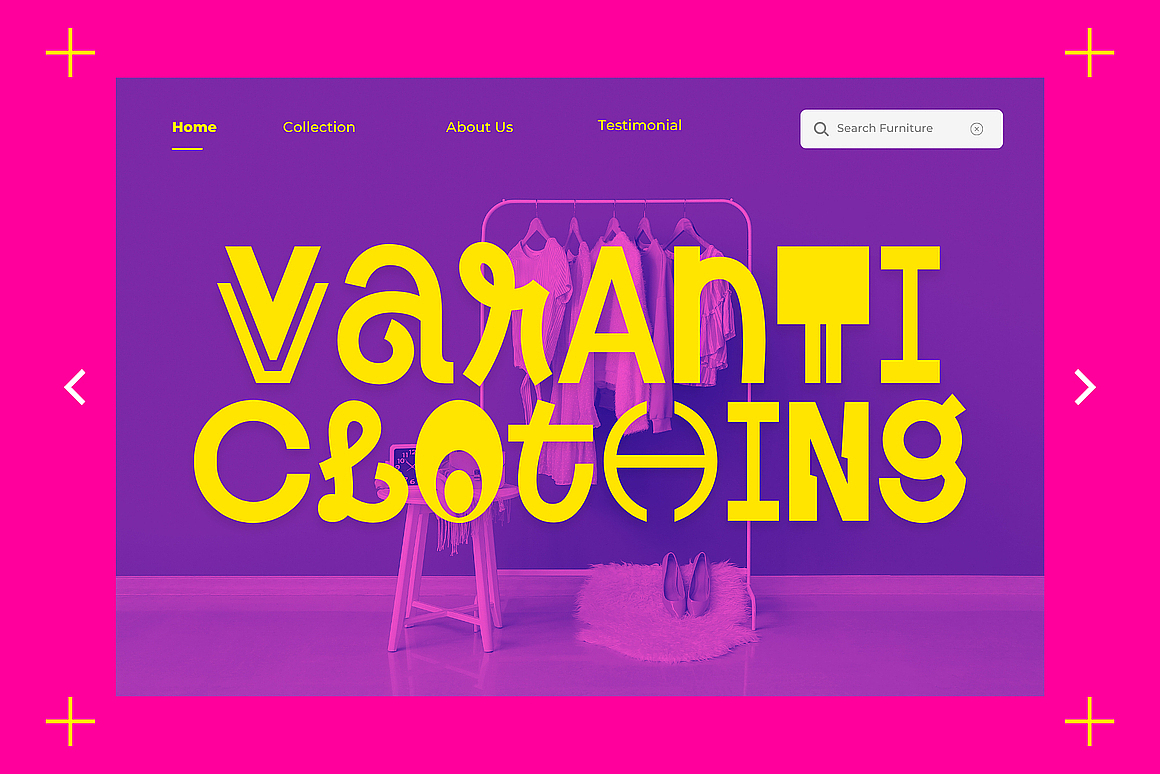 潮流创意时尚文创海报封面标题艺术几何装饰英文字体