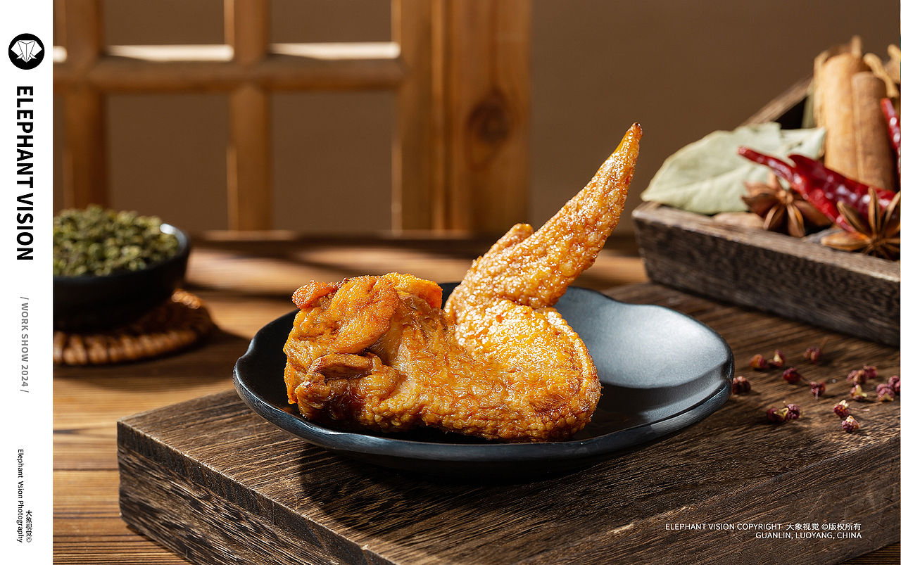 卤制品 卤肉 鸡翅 美食 小吃（图ZMzg1NzY1MzQ0） - 美食摄影 - 站酷设计师洛阳大象视觉原创素材 - 站酷ZCOOL