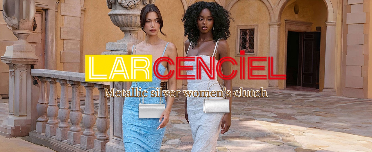 银色手提晚宴包