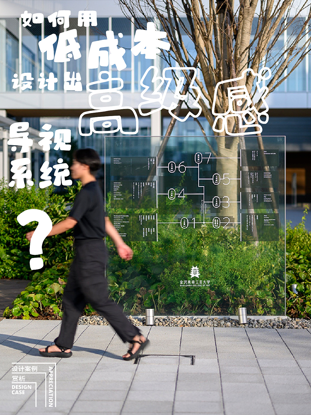 如何低制作成本,设计出高级感的导视标识方案?