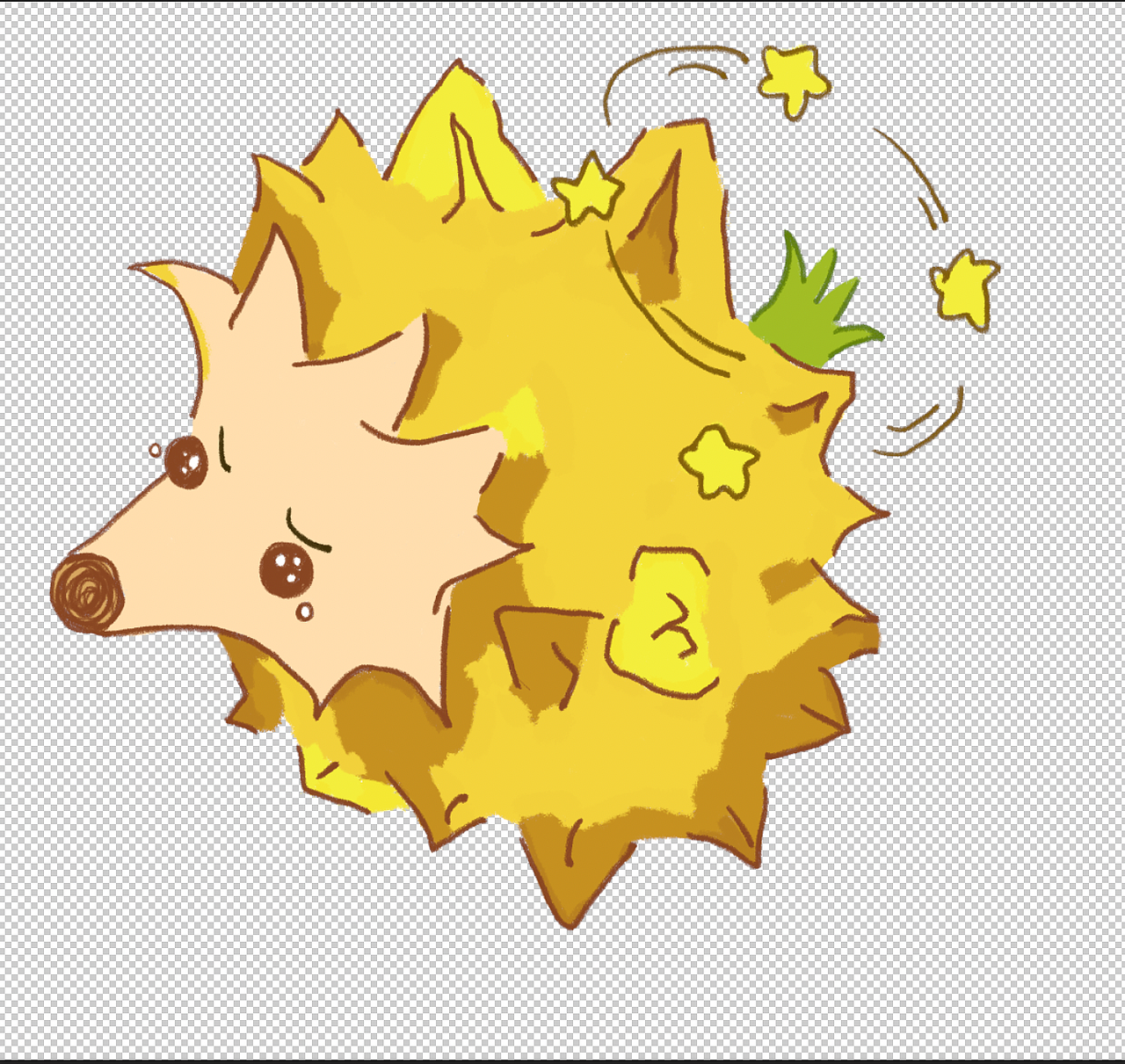 刺猬菠萝（图ZMzg1Nzc4Nzg4） - 图案 - 站酷设计师阳光牵牛花原创素材 - 站酷ZCOOL