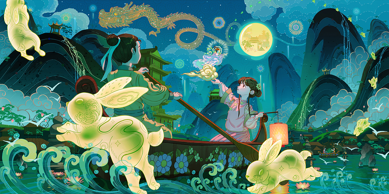 龙年插画（图ZMzg1NzgxMzIw） - 商业插画 - 站酷设计师盐马原创素材 - 站酷ZCOOL