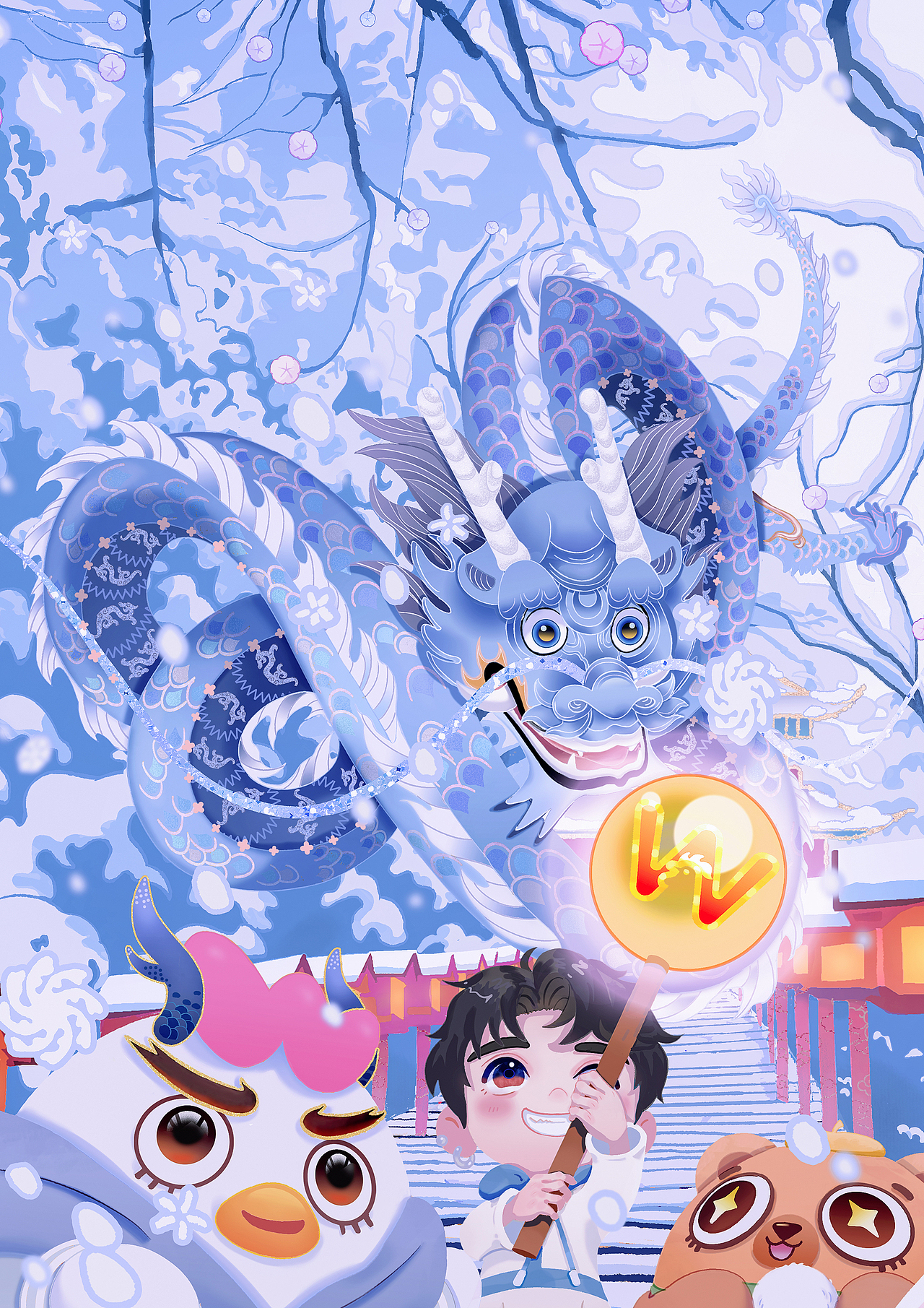 龙年插画（图ZMzg1NzgxOTQ4） - 商业插画 - 站酷设计师盐马原创素材 - 站酷ZCOOL