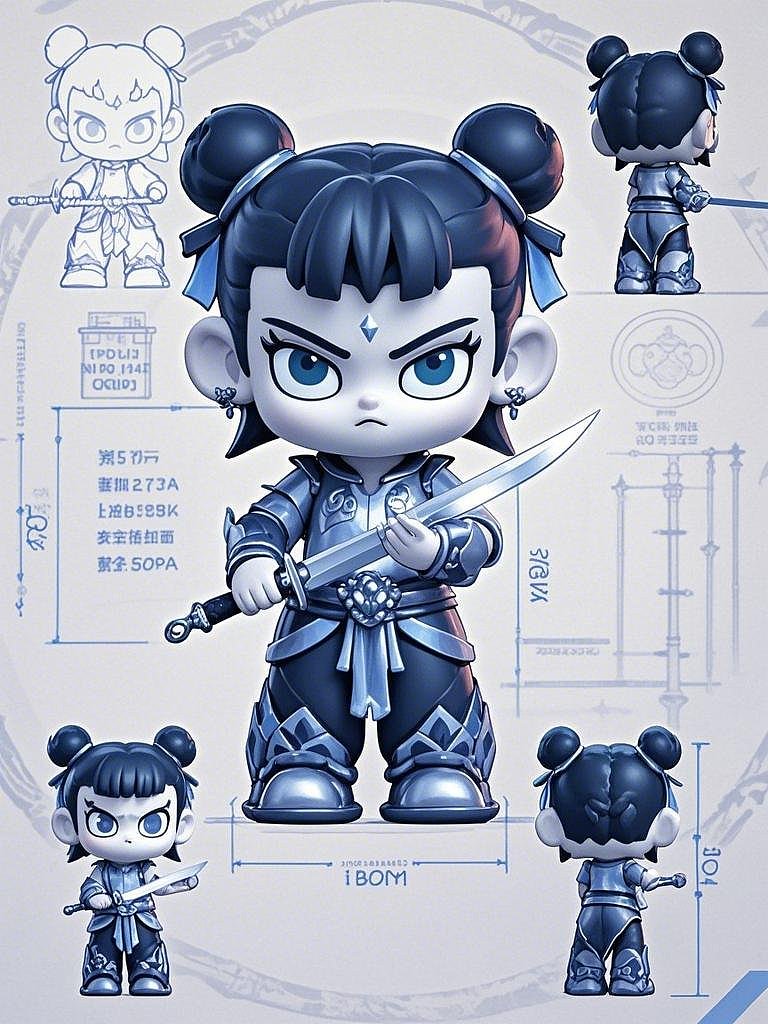 哪吒版手办设计（图ZMzg1ODA4NDQw） - 其他动漫 - 站酷设计师柴维英原创素材 - 站酷ZCOOL