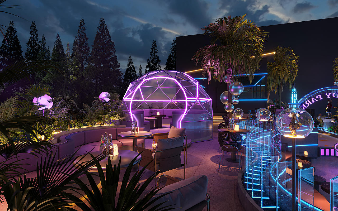 主题酒吧外摆（图ZMzg1ODE3OTky） - 建筑/空间 - 站酷设计师月入一点点原创素材 - 站酷ZCOOL