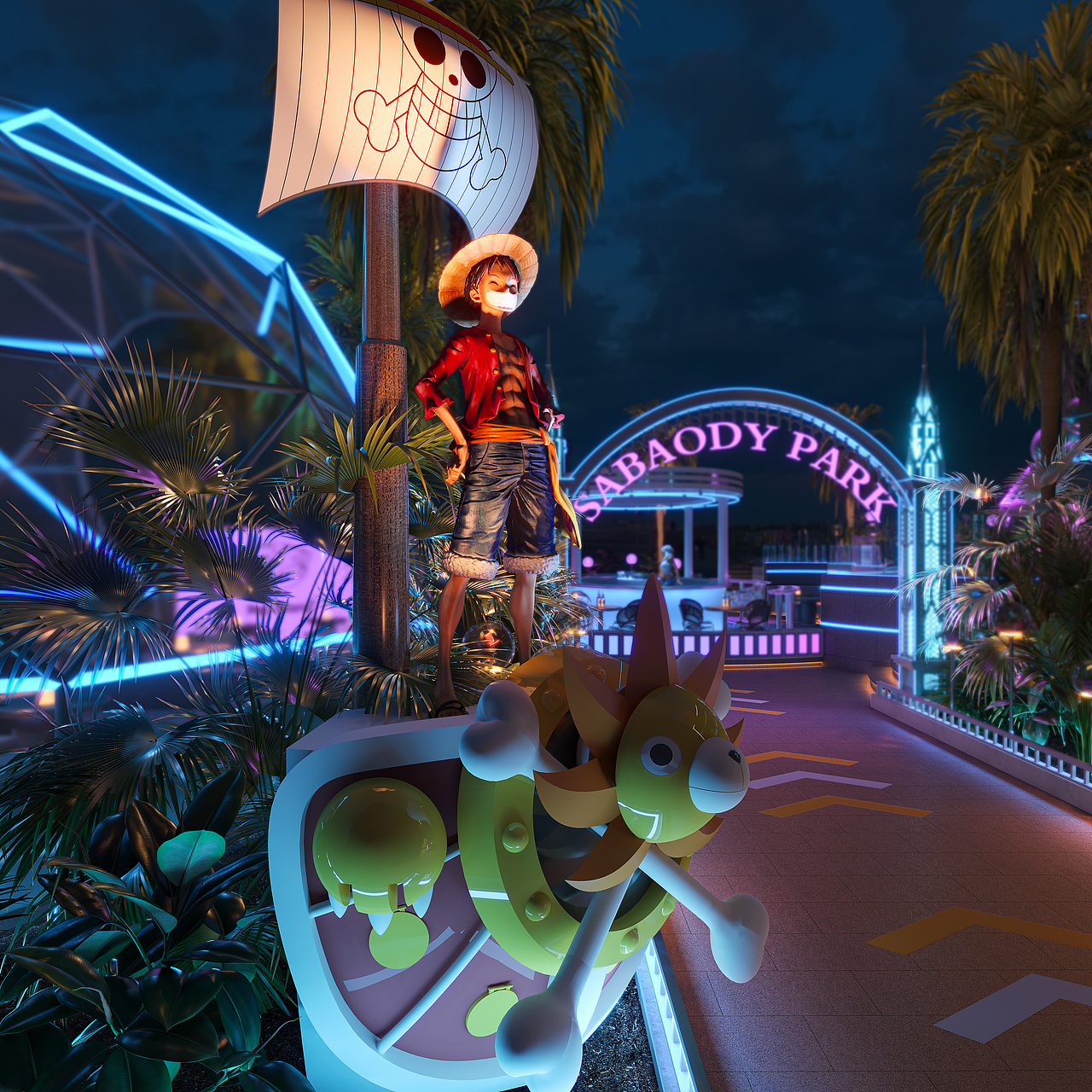 主题酒吧外摆（图ZMzg1ODE4MDAw） - 建筑/空间 - 站酷设计师月入一点点原创素材 - 站酷ZCOOL