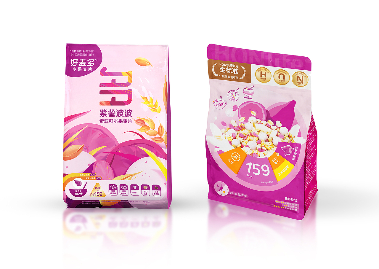 好麦多-水果麦片/即食麦片/健康代餐（图ZMzg1ODI2NDcy） - 包装 - 站酷设计师周二到周五放假原创素材 - 站酷ZCOOL