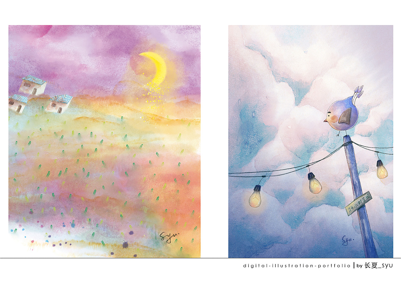 2024作品整理 | illustration portfolio（图ZMzg1ODM4NTg0） - 艺术插画 - 站酷设计师长夏_syu原创素材 - 站酷ZCOOL