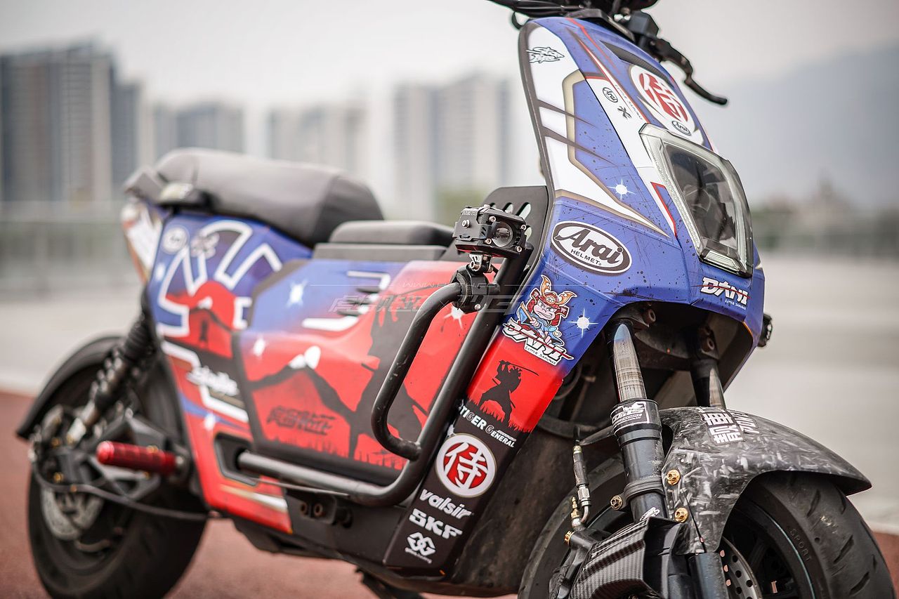 本田UBE电动车 Arai侍-蓝-DANI SAMURAI-2 BLUE