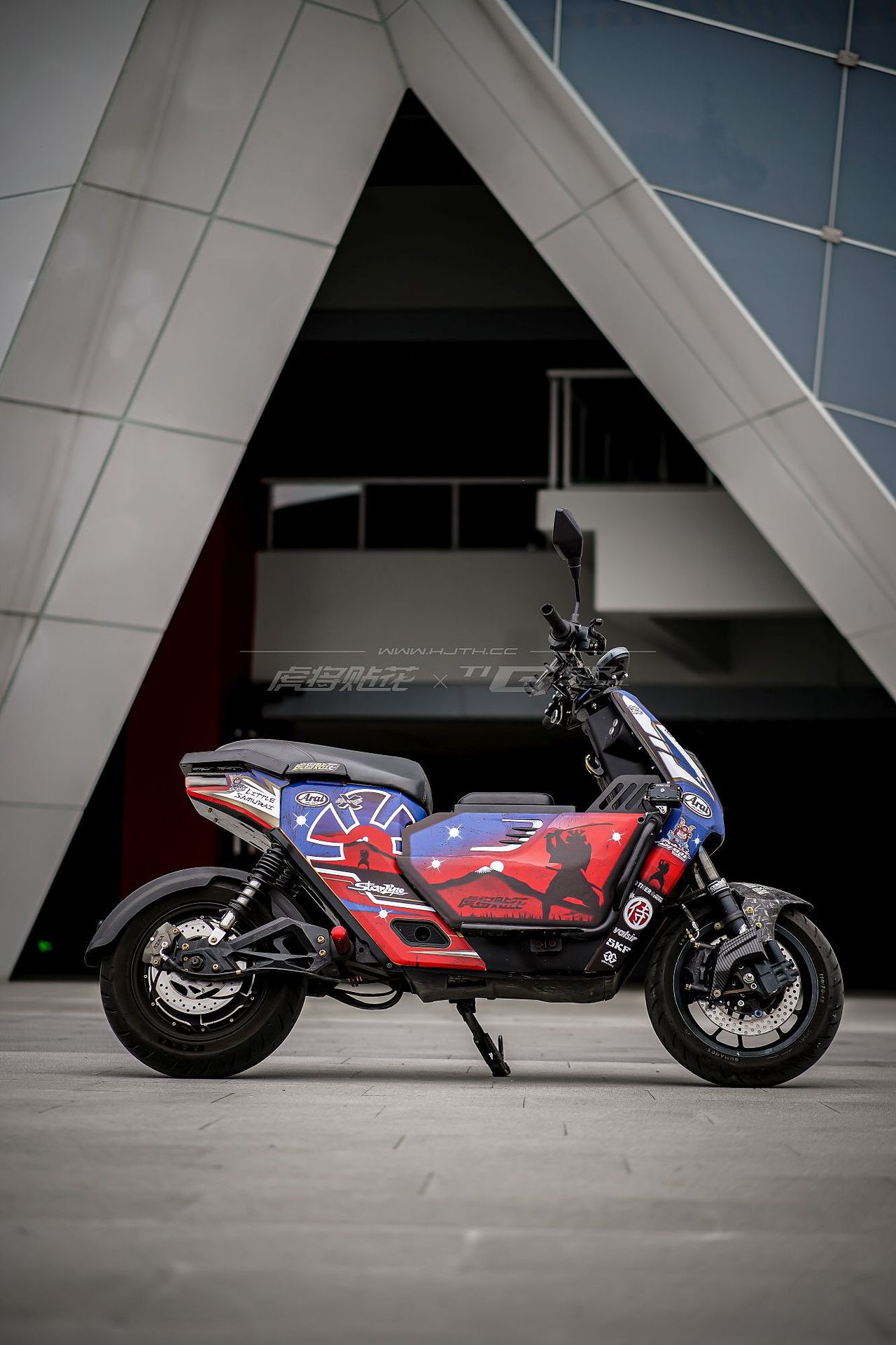 本田UBE电动车 Arai侍-蓝-DANI SAMURAI-2 BLUE