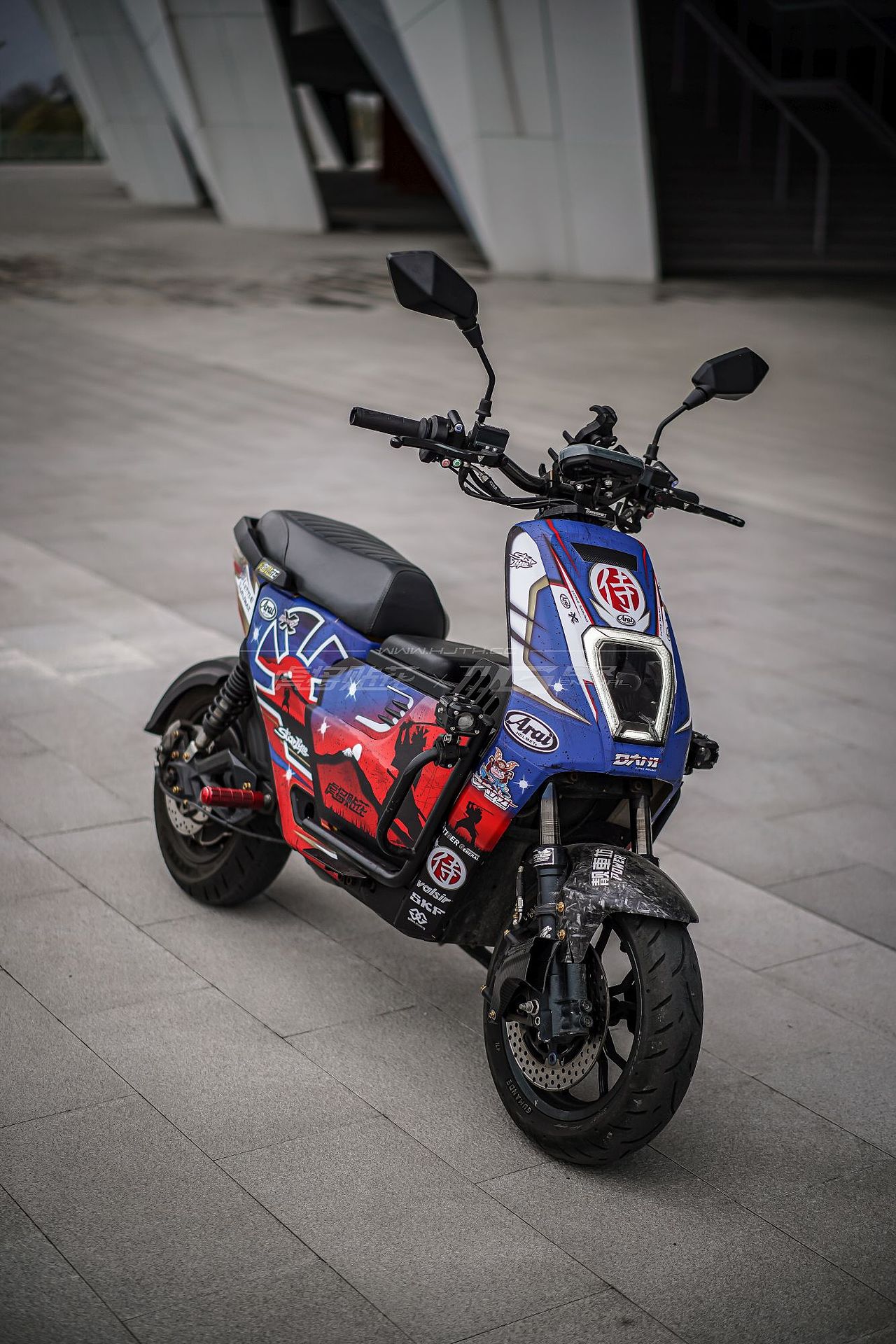 本田UBE电动车 Arai侍-蓝-DANI SAMURAI-2 BLUE